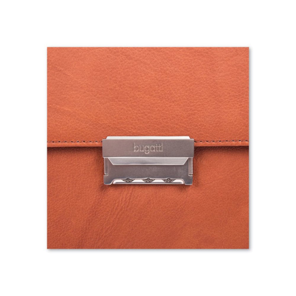 Milestone Briefcase, Fits Devices Up to 15.6", Leather, 5 x 5 x 12, Cognac. Picture 7
