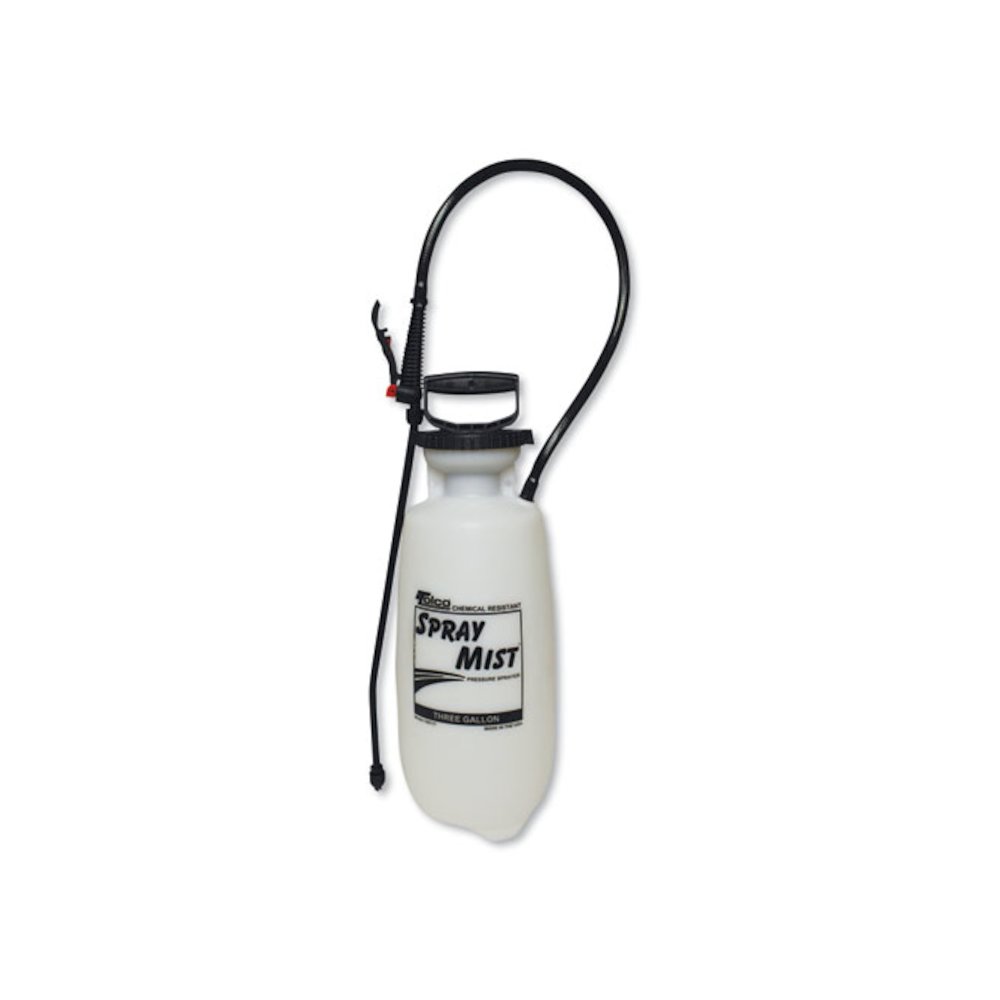Chemical Resistant Tank Sprayer, 3 gal, 0.63" x 30" Hose, White. Picture 1