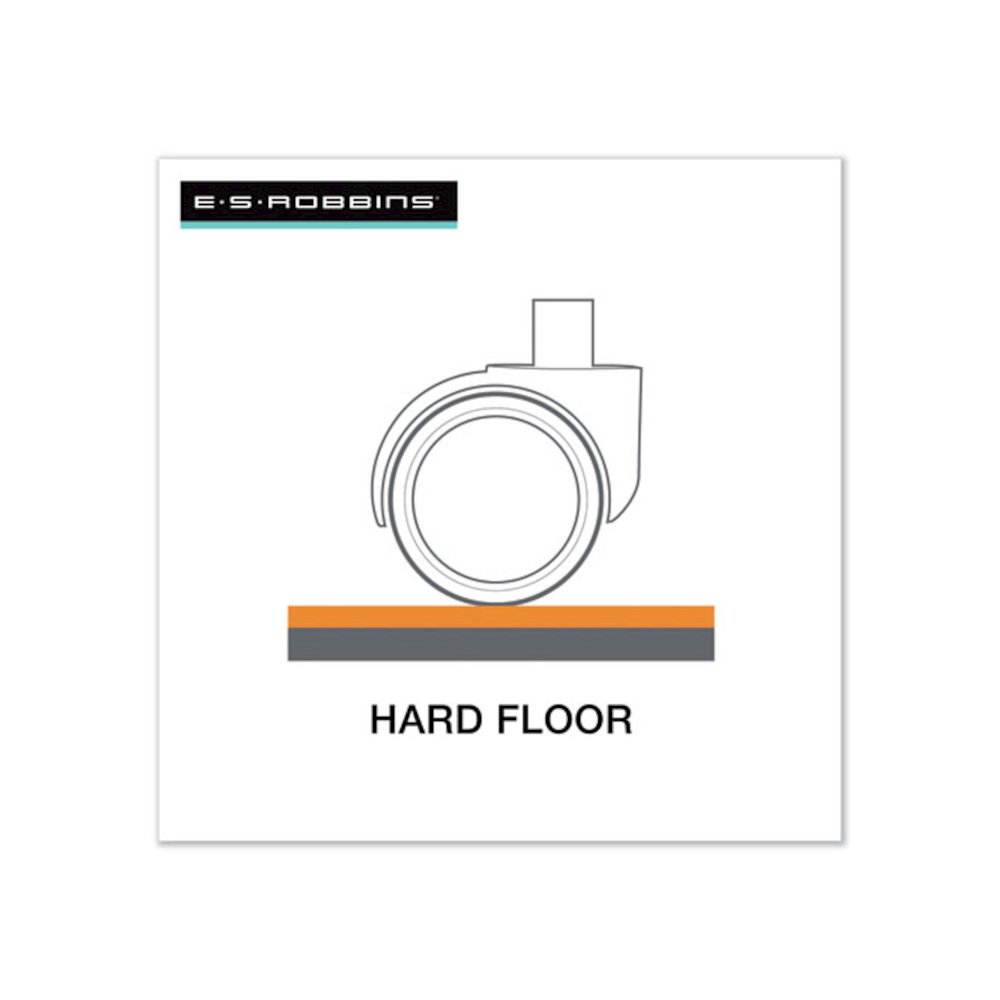 Light Use EverLife Chair Mat for Hard Floors, Rectangular, Straight Edges, 46" x 60", Clear. Picture 2
