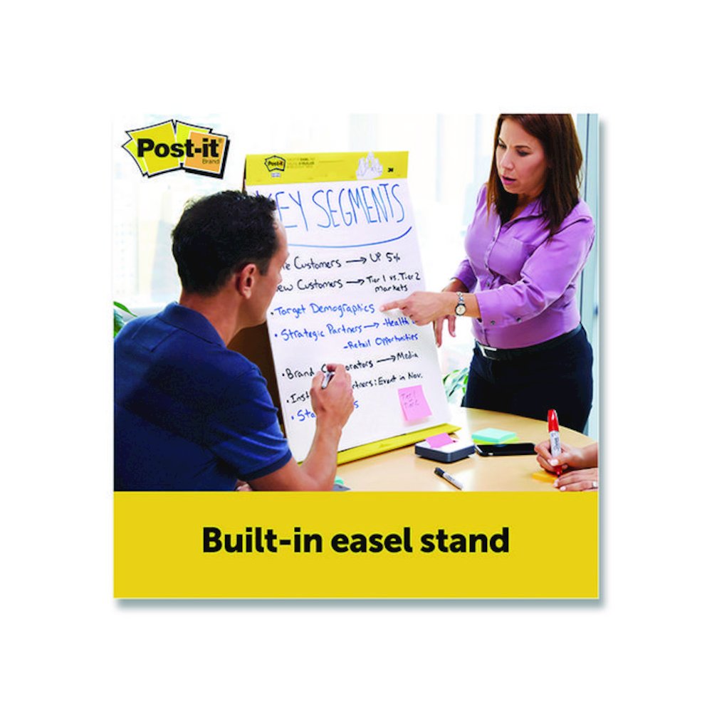Original Tabletop Easel Pad with Self-Stick Sheets, Unruled, (20) White 20 x 23 Sheets, 4/Pack. Picture 2