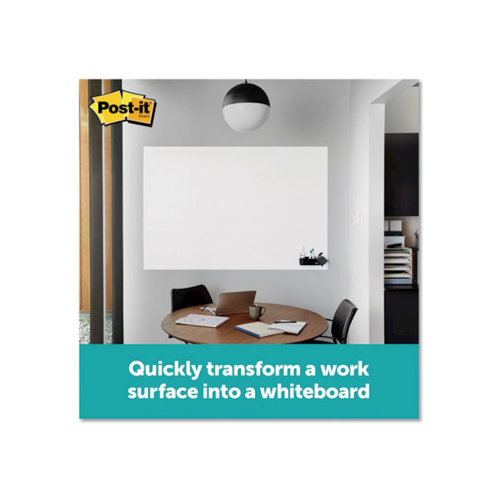 Flex Write Surface, Laminate Film, 36" x 24", White. Picture 6