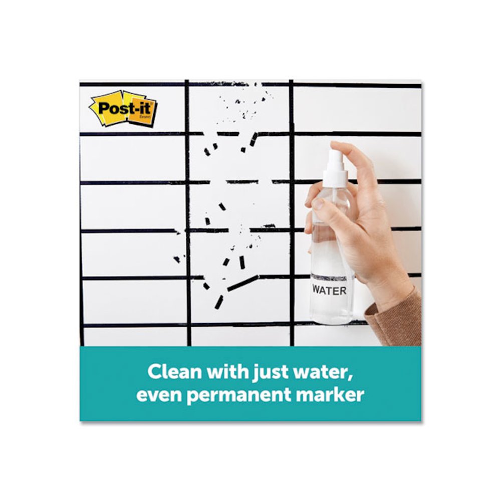 Flex Write Surface, Laminate Film, 36" x 24", White. Picture 3
