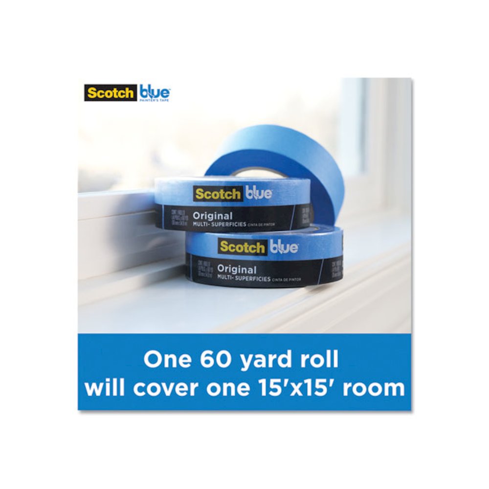 Original Multi-Surface Painter's Tape, 3" Core, 2" x 60 yds, Blue. Picture 7