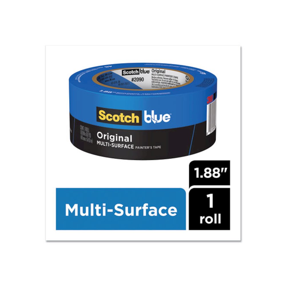 Original Multi-Surface Painter's Tape, 3" Core, 2" x 60 yds, Blue. Picture 2