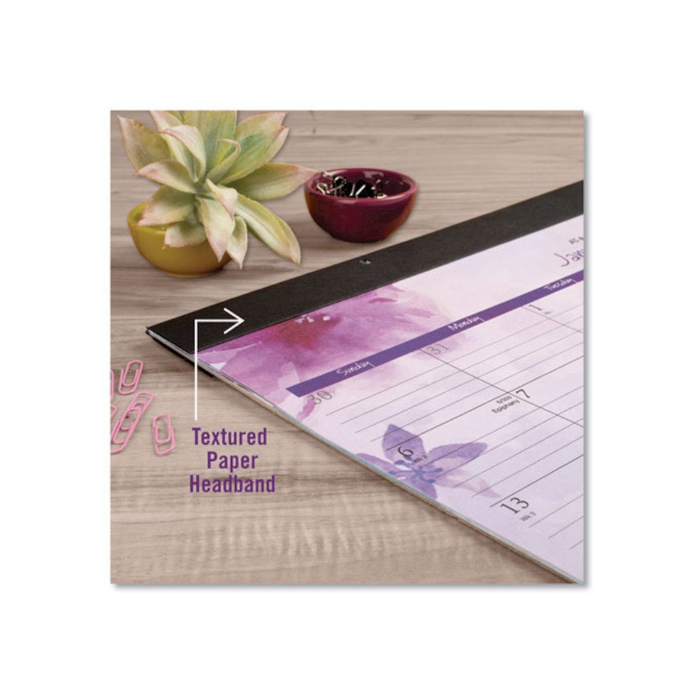 Beautiful Day Desk Pad Calendar, Floral Artwork, 21.75 x 17, Assorted Color Sheets, Black Binding, 12-Month (Jan-Dec): 2026. Picture 5