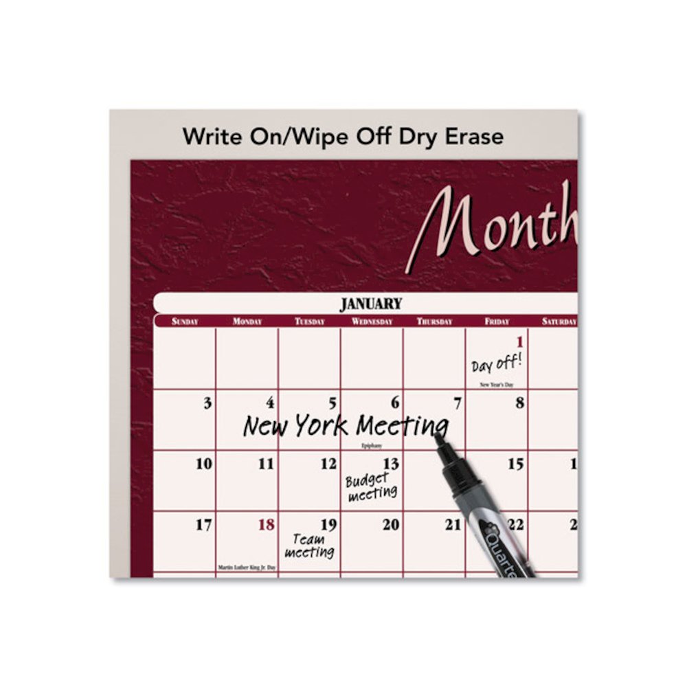 Reversible Horizontal Erasable Wall Planner, 48 x 32, Assorted Sheet Colors, 12-Month (Jan to Dec): 2026. Picture 5