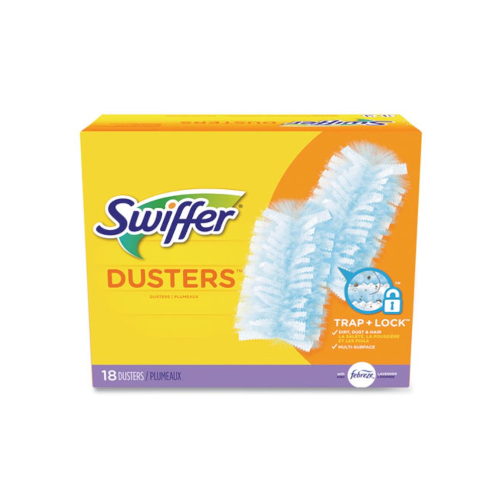 Dusters Refill, Dust Lock Fiber, Lavender Scent, Light Blue, 18/Box. Picture 1