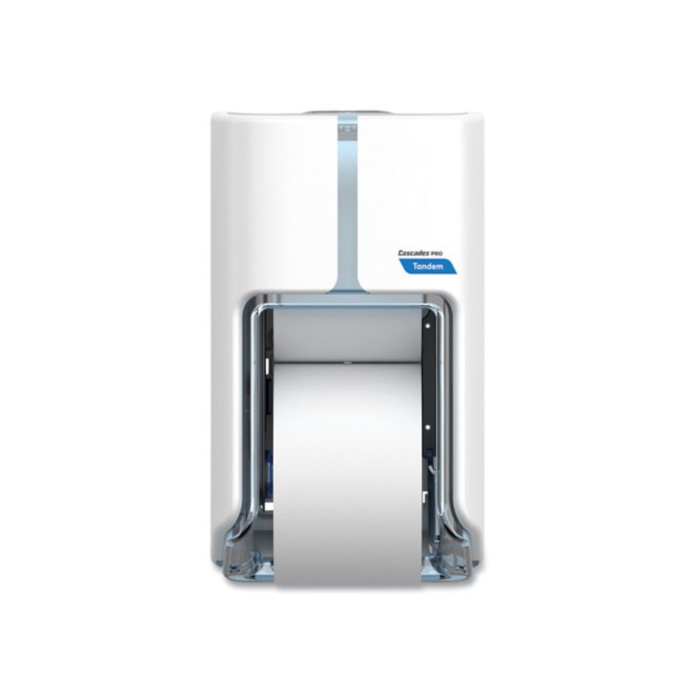 Tandem No Touch High Capacity Bath Tissue Dispenser, 7 x 6.6 x 12, White. Picture 1