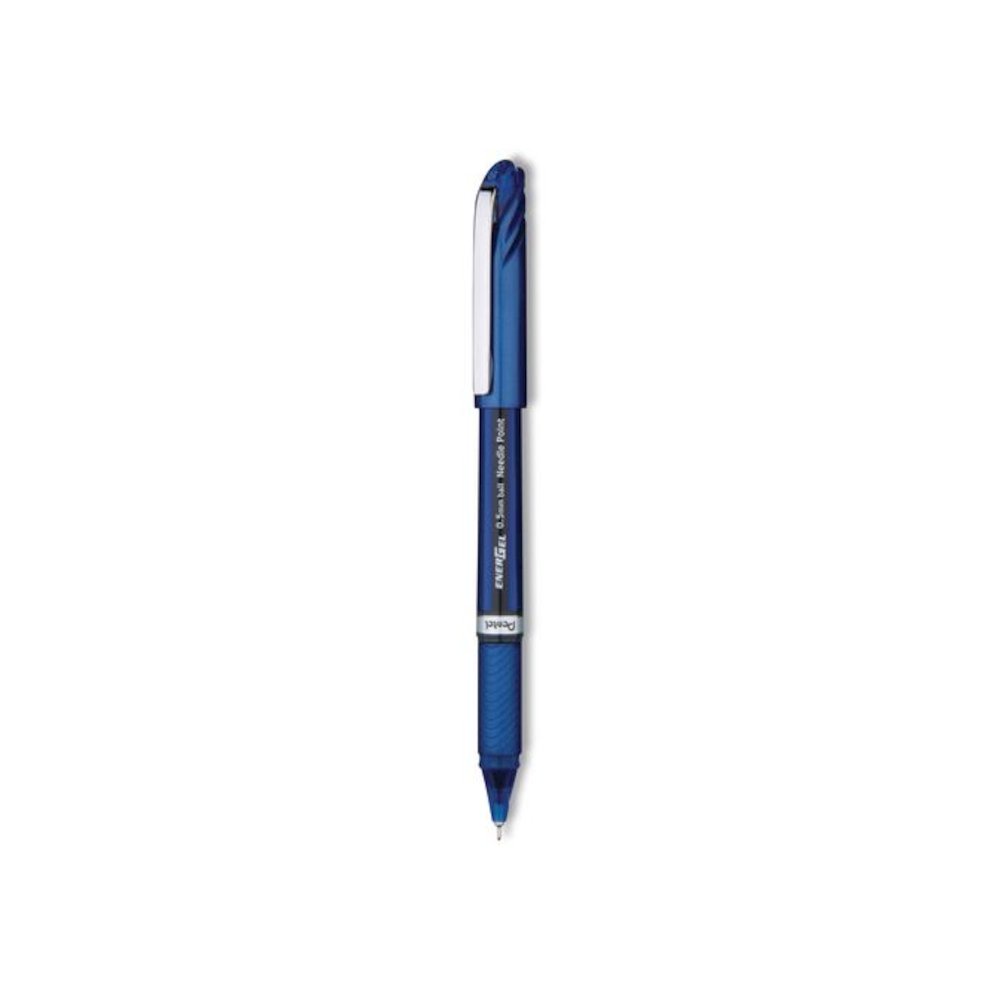 EnerGel NV Gel Pen, Stick, Fine 0.5 mm, Blue Ink, Blue Barrel, Dozen. Picture 2