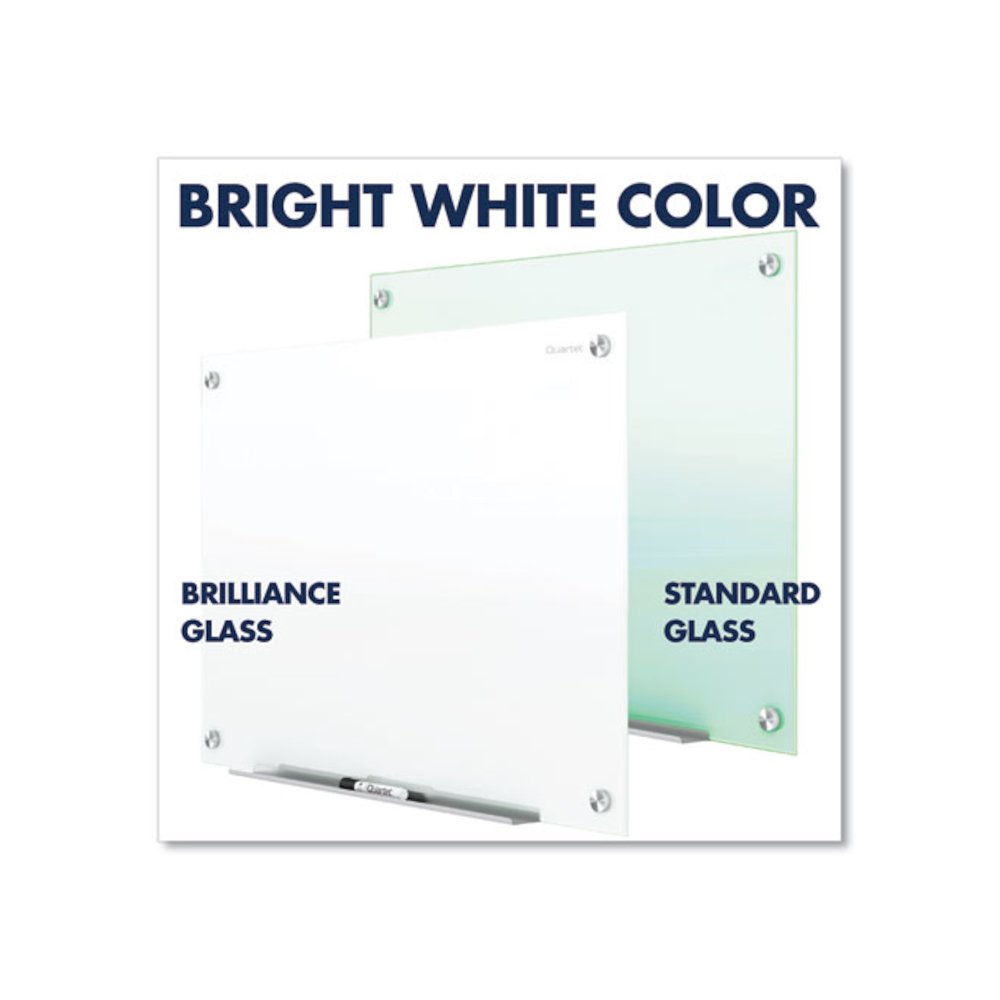 Brilliance Glass Dry-Erase Boards, 48" x 48", White Surface. Picture 7
