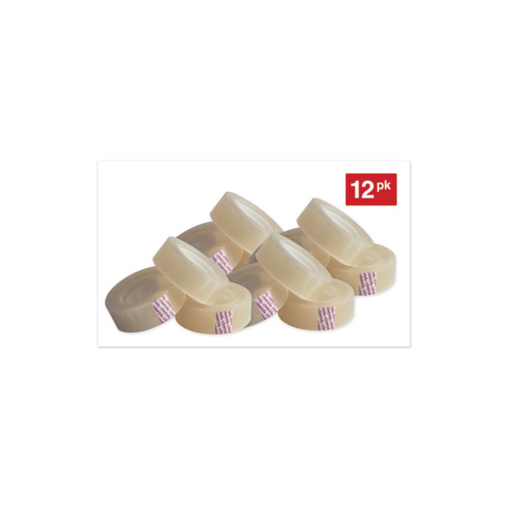 Invisible Tape, 1" Core, 0.75" x 36 yds, Clear, 12/Pack. Picture 2