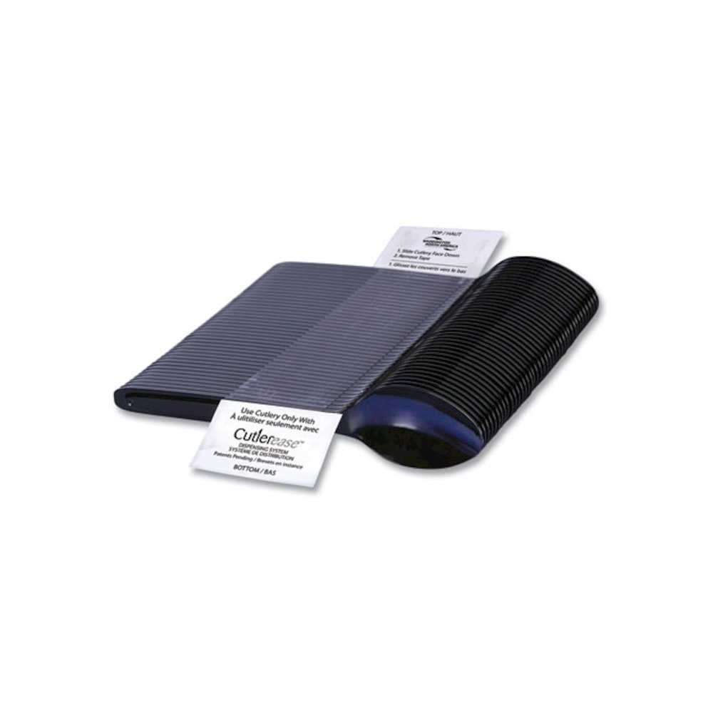 Cutlery for Cutlerease Dispensing System, Mediumweight Spoon, Plastic, Black, 960/Box. Picture 2