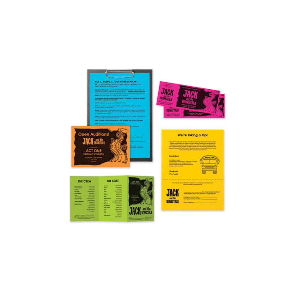 Color Cardstock, 65 lb Cover Weight, 8.5 x 11, Assorted Colors, 100/Pack. Picture 5