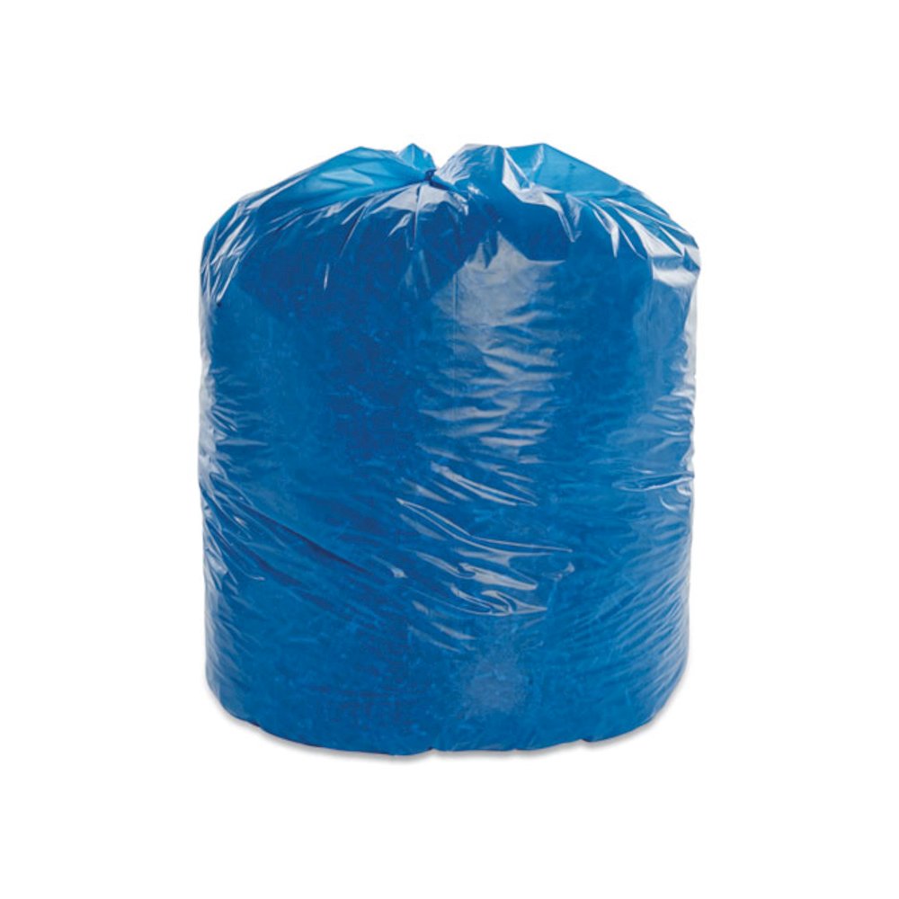 8105015173665, SKILCRAFT Healthcare Can Liners, Soiled Linen, 33 gal, 1.2 mil, 30.5" x 43", Blue, Flat Pack, 30/Box. Picture 1