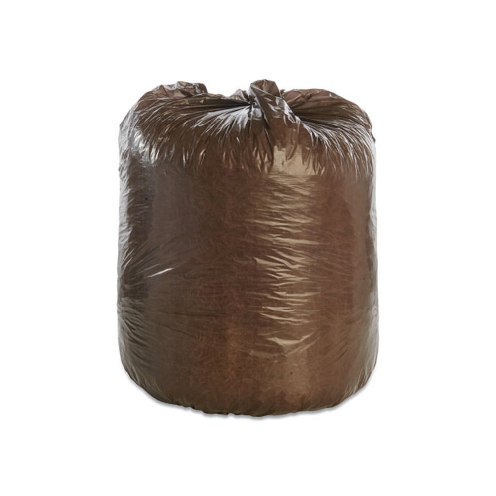 8105015604930, SKILCRAFT Controlled Life Cycle Bags, 30 gal, 0.8 mil, 30" x 36", Brown, 30/Box. Picture 1