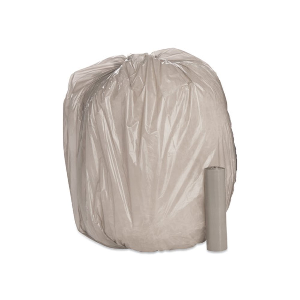 8105015171379, SKILCRAFT Linear Low Density Can Liners, 45 gal, 1 mil, 40" x 46", Gray, 40/Box. Picture 1