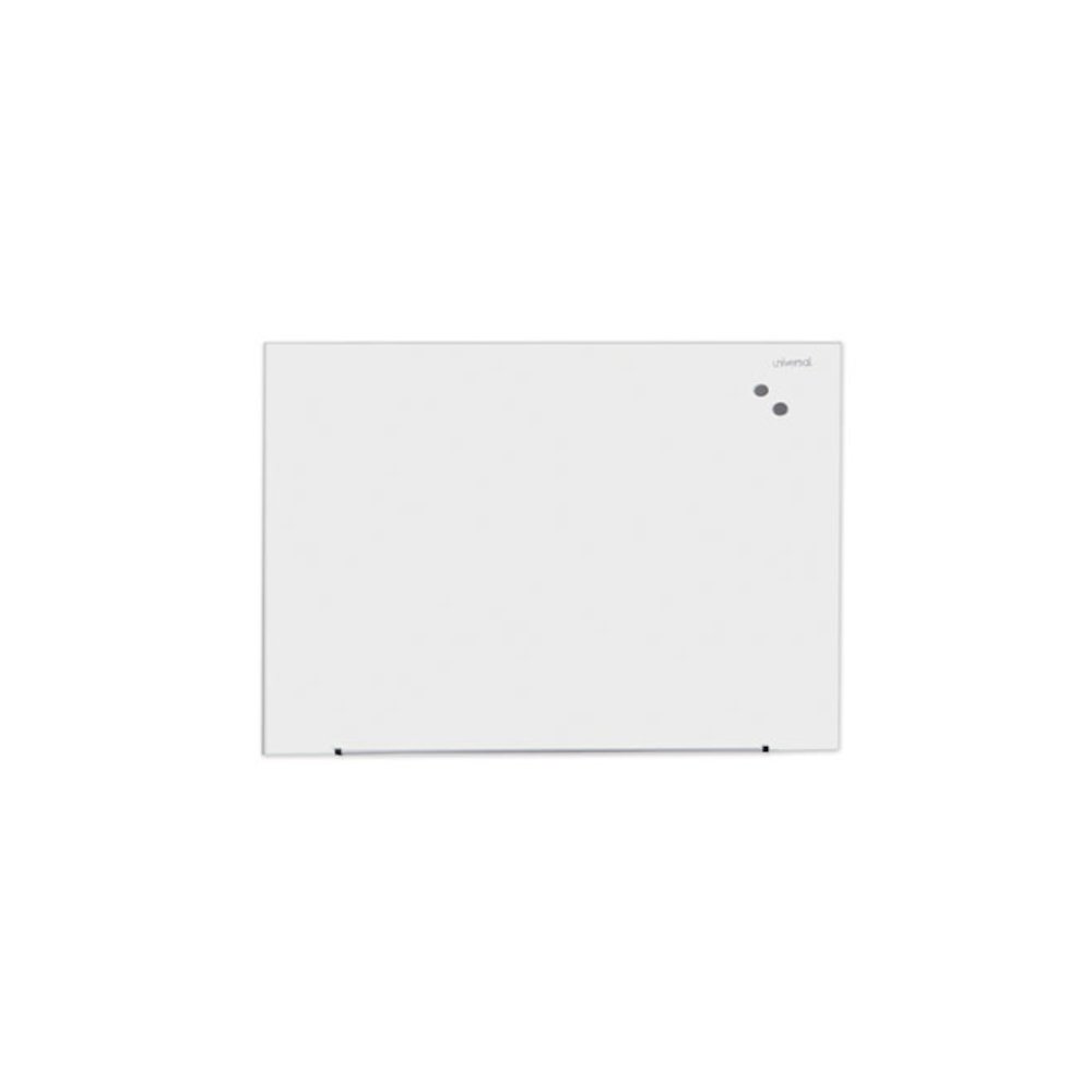 Frameless Magnetic Glass Marker Board, 48" x 36", White Surface. Picture 1