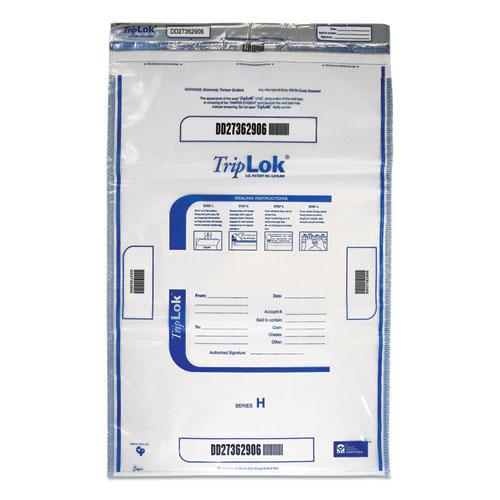 Deposit Bag, Plastic, 4 mil, 20 x 28, Clear, 50/Pack. Picture 1