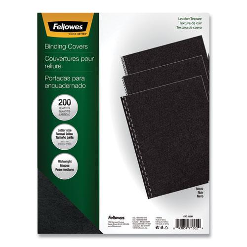 Executive Leather-Like Presentation Cover, Black, 11 x 8.5, Unpunched, 200/Pack. Picture 1