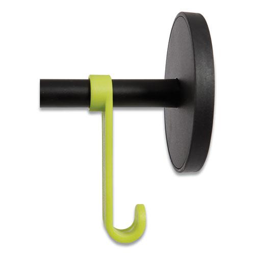 Stan3 Steel Coat Rack, Stand Alone Rack, Eight Knobs, 15w x 15d x 69.3h, Black. Picture 7