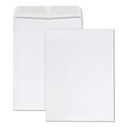 Catalog Envelope, 28 lb Bond Weight Kraft, #10 1/2, Square Flap, Gummed Closure, 9 x 12, White, 100/Box. Picture 1