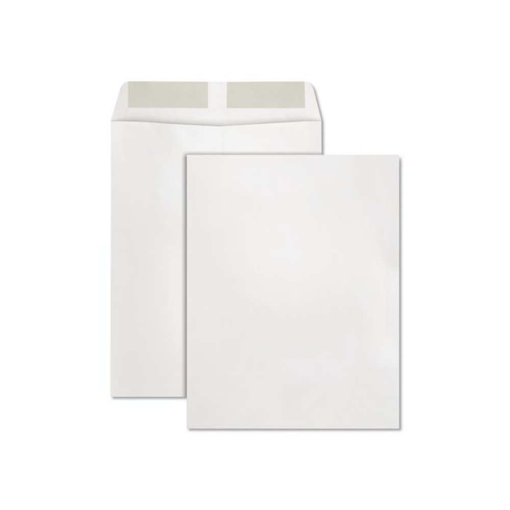 Catalog Envelope, 24 lb Bond Weight Paper, #13 1/2, Square Flap, Gummed Closure, 10 x 13, White, 250/Box. Picture 1
