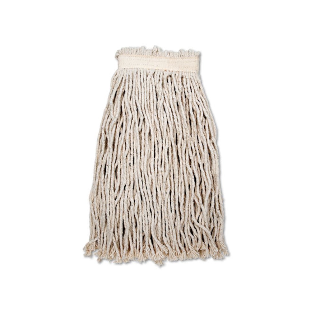 7920001415547, SKILCRAFT, Cut-End Wet Mop Head, 8-Ply, 24 oz, Natural. Picture 1
