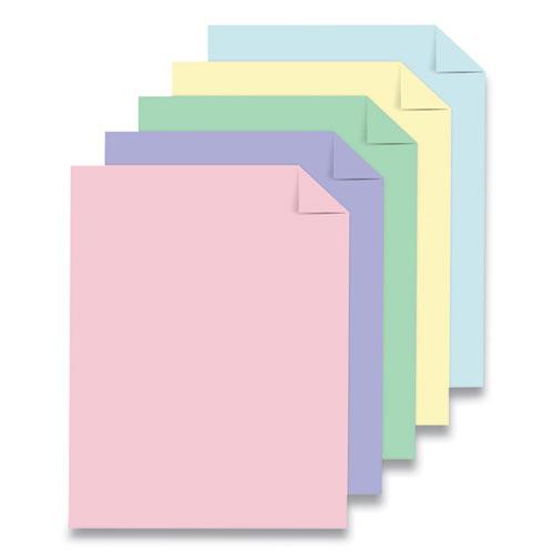 Color Cardstock, 65 lb Cover Weight, 8.5 x 11, Assorted Spectrum Colors, 75/Pack. Picture 2