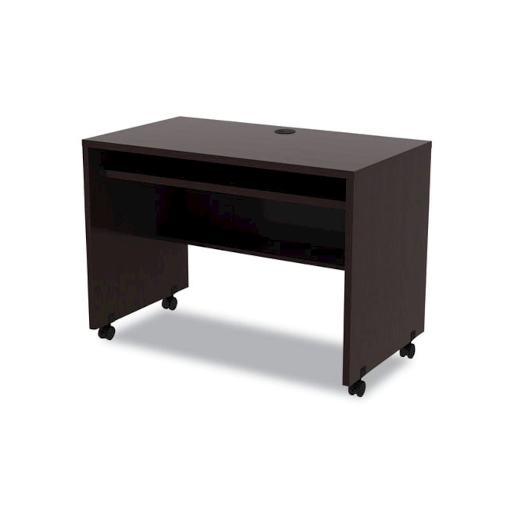 Alera Valencia Series Mobile Workstation Desk, 41.38" x 23.63" x 30", Espresso. Picture 3
