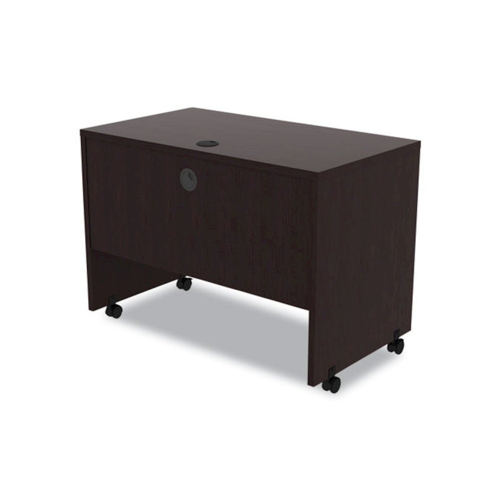 Alera Valencia Series Mobile Workstation Desk, 41.38" x 23.63" x 30", Espresso. Picture 4