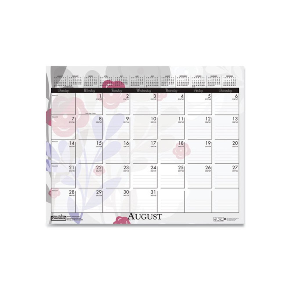 Recycled Wild Flower Wall Calendar, Wild Flowers Artwork, 15 x 12, White/Multicolor Sheets, 12-Month (Jan to Dec): 2026. Picture 9