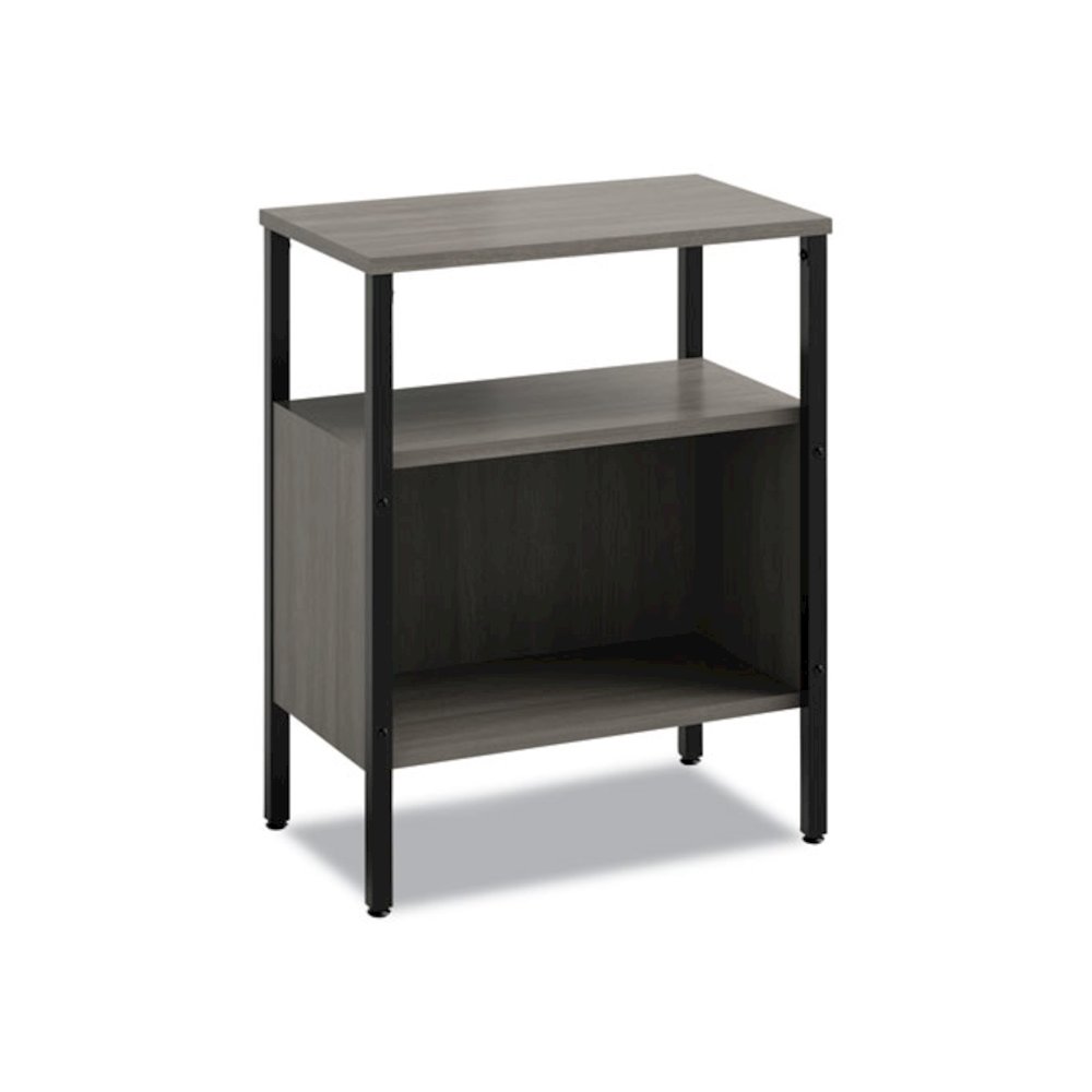 Simple Storage, Two-Shelf, 23.5w x 14d x 29.6h, Gray. Picture 1