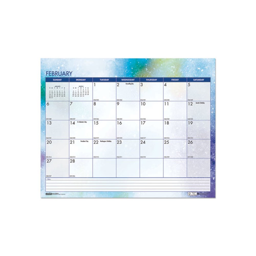 Recycled Cosmos Wall Calendar, Night Sky Artwork, 14.88 x 12, White/Multicolor Sheets, 12-Month (Jan to Dec): 2026. Picture 3