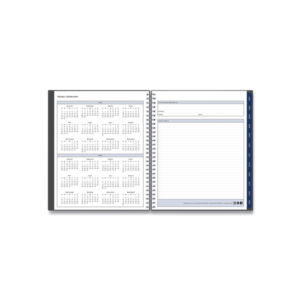 Passages Monthly Planner, 10 x 8, Charcoal Cover, 12-Month (Jan to Dec): 2026. Picture 4