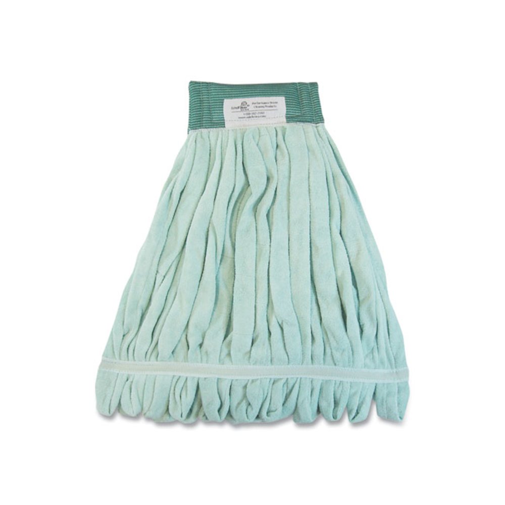 EchoFiber Microfiber Loop Mop, Large, Split Microfiber, 16 x 16, 5" Headband, Green, 12/Carton. Picture 1