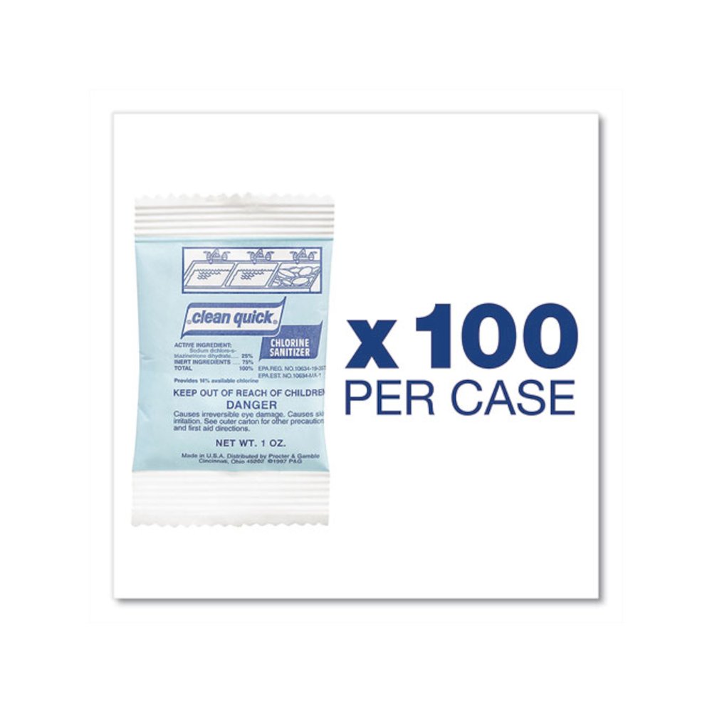 Powdered Chlorine-Based Sanitizer, 1oz Packet, 100/Carton. Picture 2