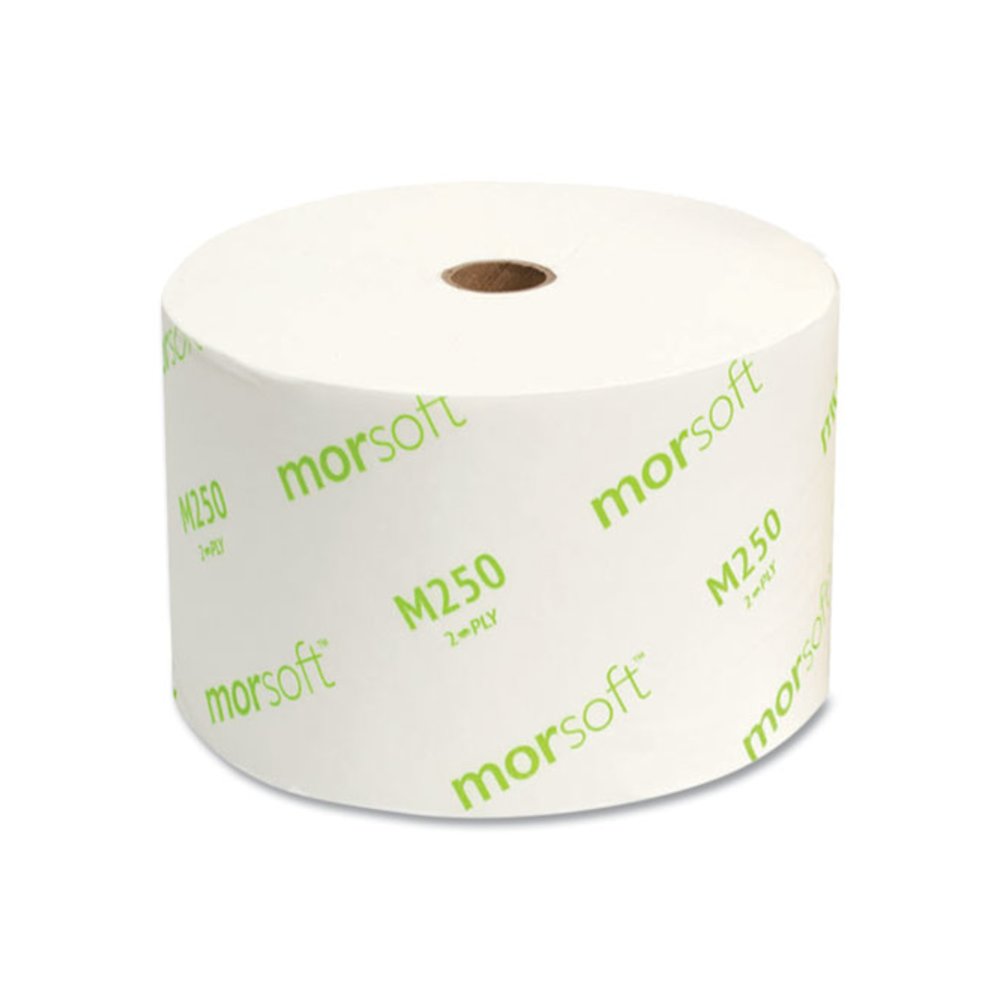 Small Core Bath Tissue, Septic Safe, 2-Ply, White, 1,250 Sheets/Roll, 24 Rolls/Carton. Picture 6