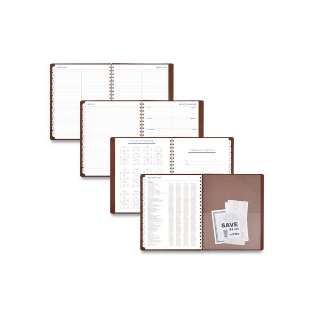 Signature Collection Academic Weekly/Monthly Planners, 11.5 x 8, Distressed Brown Cover, 13-Month: July 2025 to July 2026. Picture 4