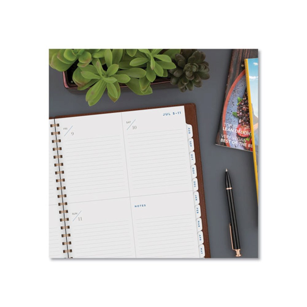 Signature Collection Academic Weekly/Monthly Planners, 11.5 x 8, Distressed Brown Cover, 13-Month: July 2025 to July 2026. Picture 7