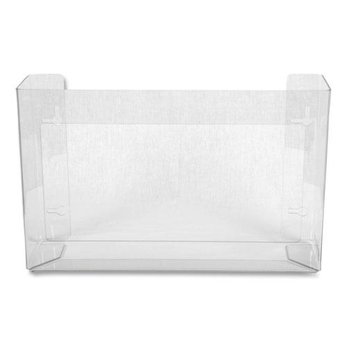 Clear Plexiglas Disposable Glove Dispenser, 3-Box, Plexiglas, Clear, 18 x 3.75 x 10. Picture 1