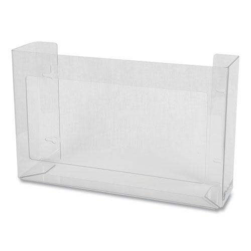 Clear Plexiglas Disposable Glove Dispenser, 3-Box, Plexiglas, Clear, 18 x 3.75 x 10. Picture 3