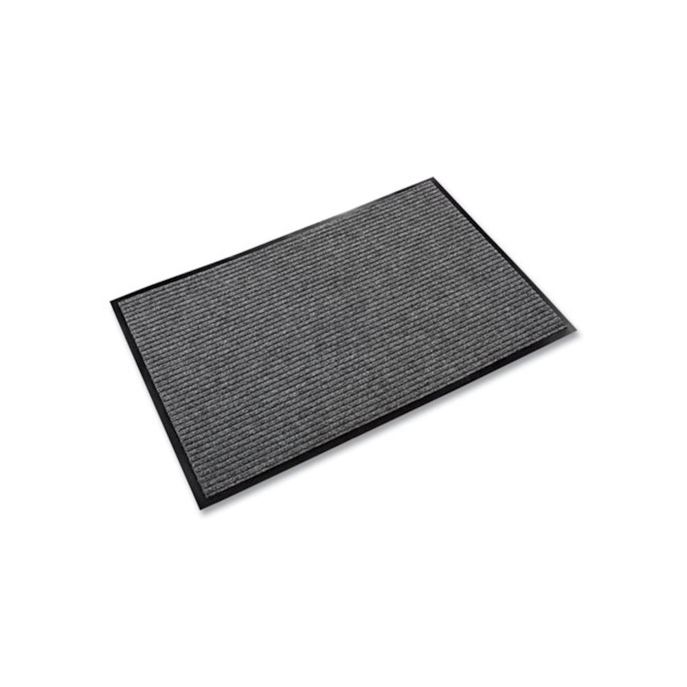 Needle-Rib Wiper/Scraper Mat, Rectangular, Gray Ribbed Surface, 36" x 60". Picture 4
