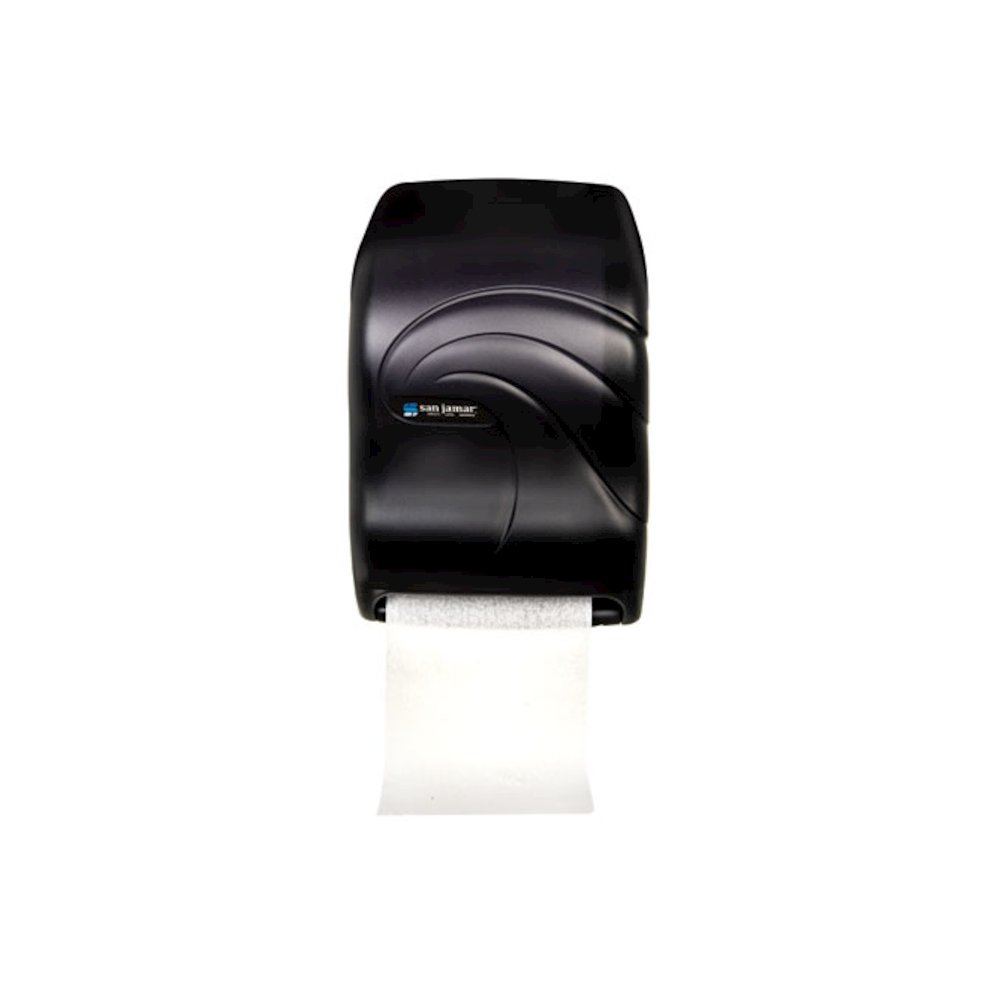 Oceans Tear-N-Dry Electronic Touchless Roll Towel Dispenser, 11.75 x 9 x 15.5, Black Pearl. Picture 1