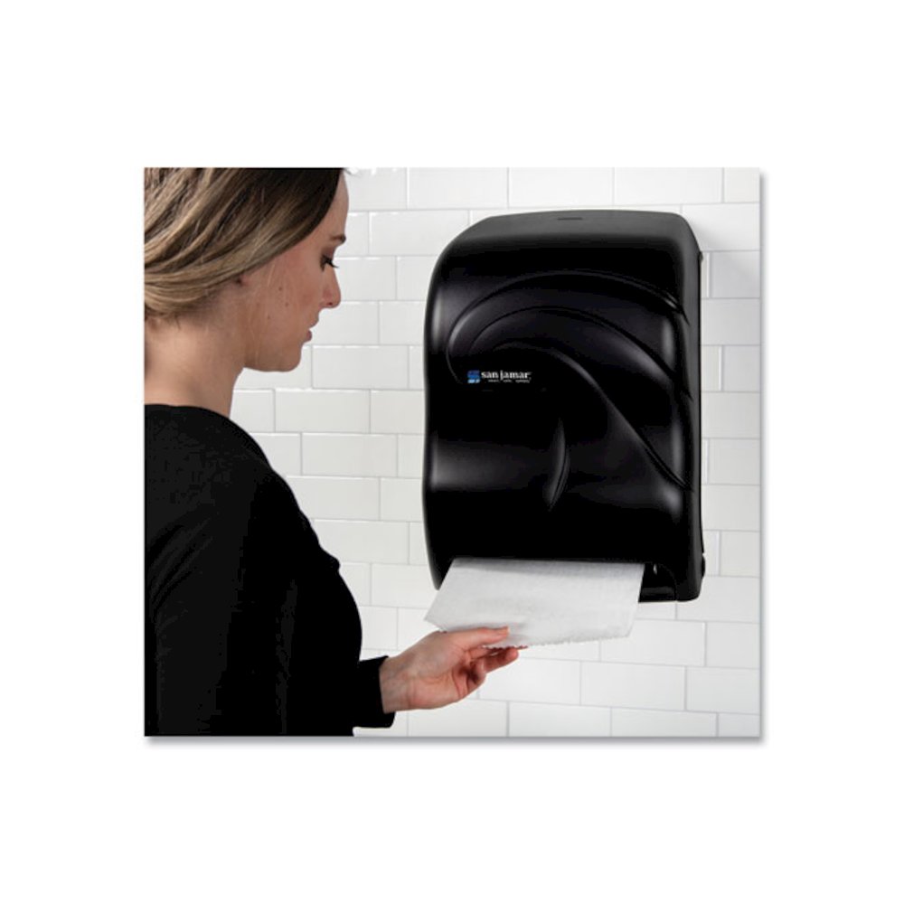 Oceans Tear-N-Dry Electronic Touchless Roll Towel Dispenser, 11.75 x 9 x 15.5, Black Pearl. Picture 6
