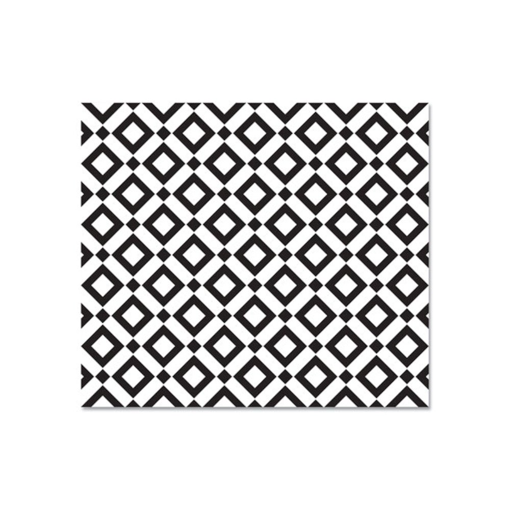 FashionMat Chair Mat for Flat Pile Carpeted and Hard Floors, Rectangular, Straight Edges, 35" x 40", White/Black. Picture 5