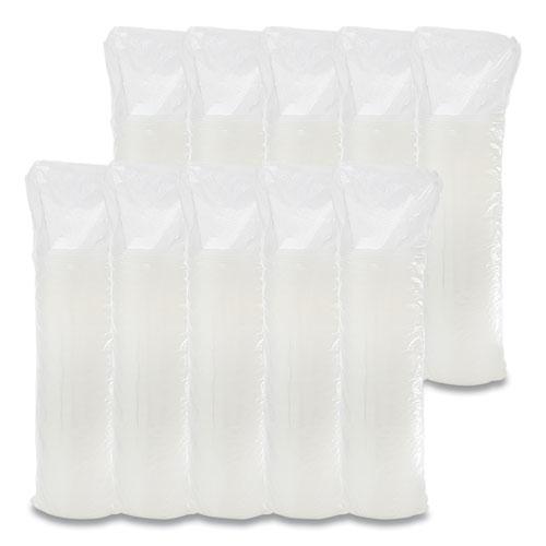 Plastic Lids, Straw-Slot Lid, Fits 12 oz to 24 oz Hot/Cold Foam Cups, Translucent, 100/Pack, 10 Packs/Carton. Picture 7