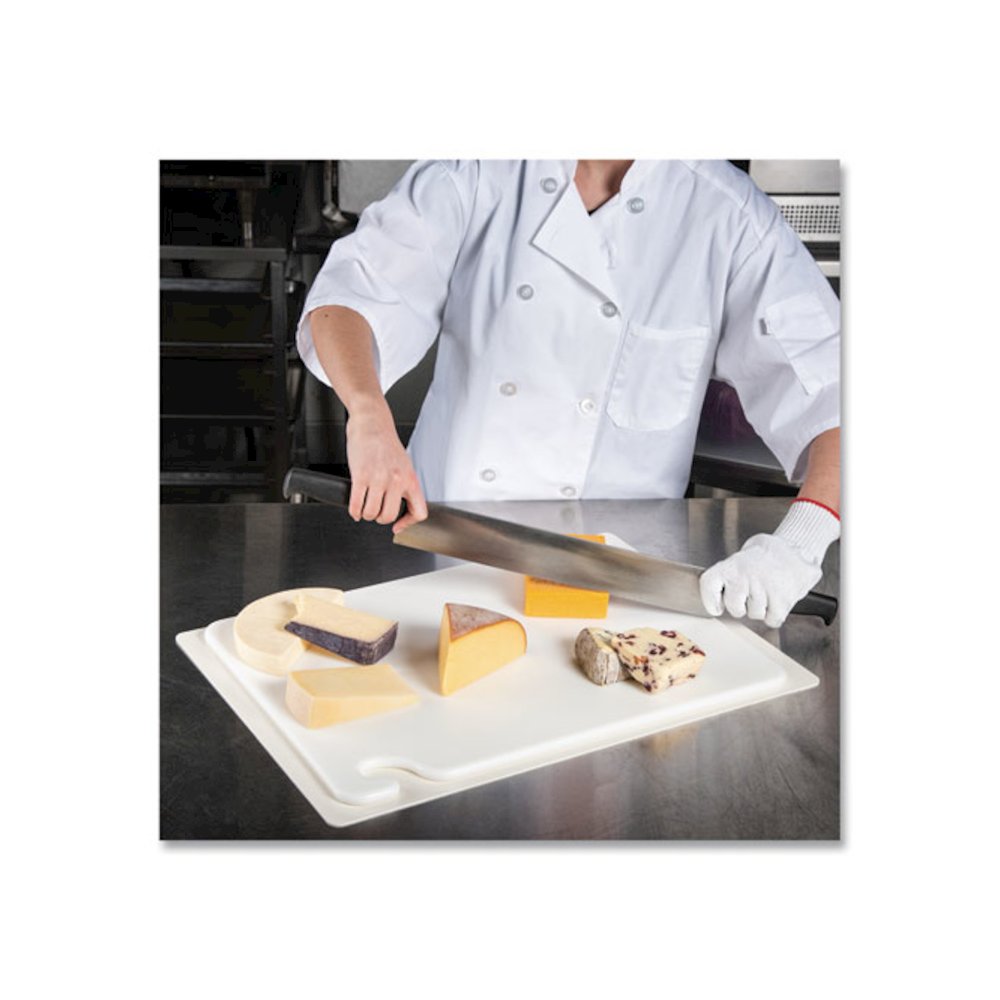 Cut-N-Carry Color Cutting Boards, Plastic, 20 x 15 x 0.5, White. Picture 7