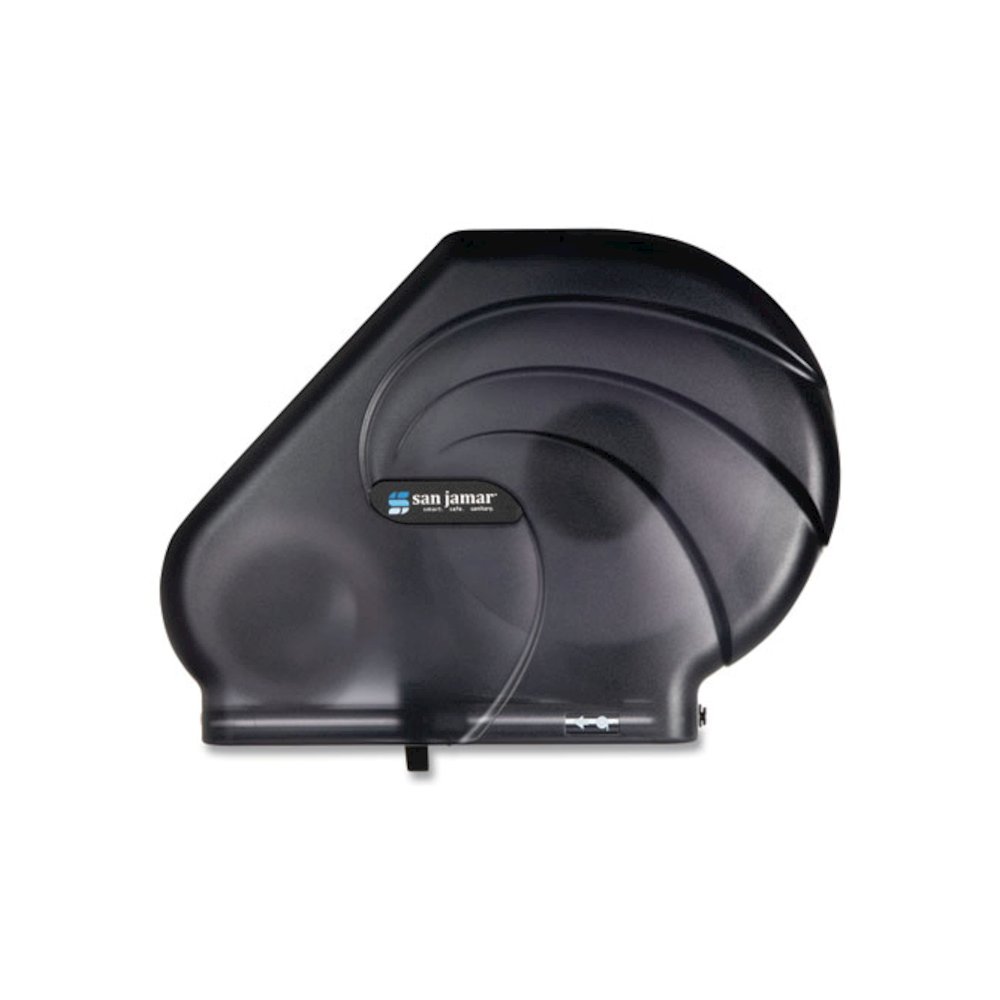 Oceans Reserva Jumbo Tissue Dispenser with Stub Roll, 16.75 x 5.5 x 12.25, Black Pearl. Picture 1