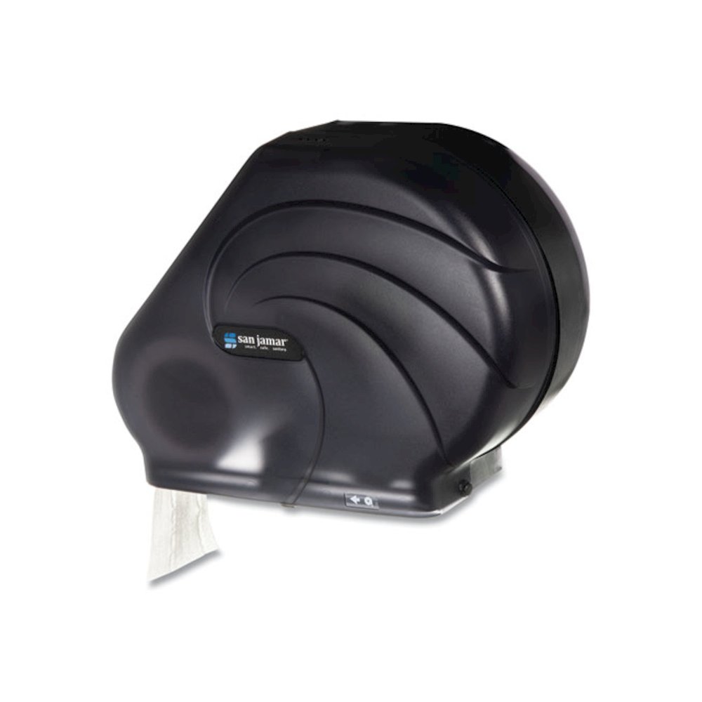 Oceans Reserva Jumbo Tissue Dispenser with Stub Roll, 16.75 x 5.5 x 12.25, Black Pearl. Picture 2