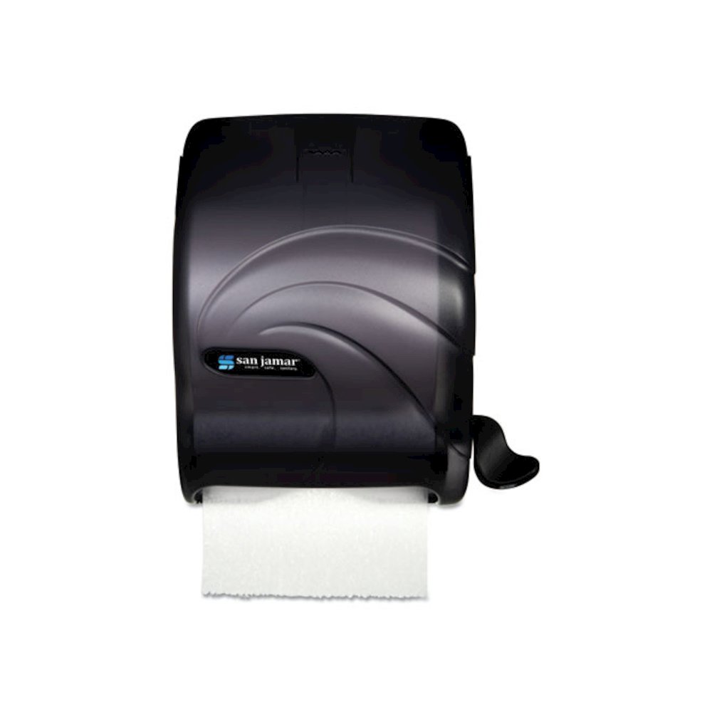 Element Lever Roll Towel Dispenser, Oceans, 12.5 x 8.5 x 12.75, Black Pearl. Picture 1